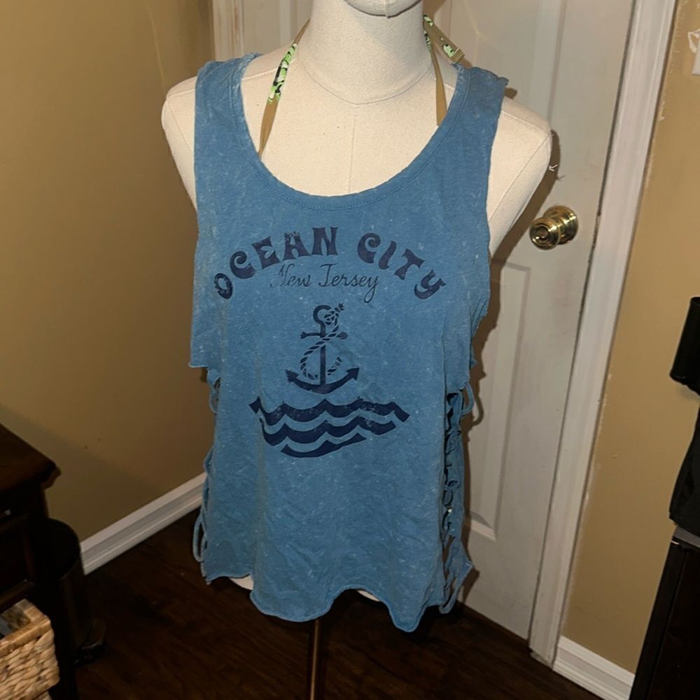 Ripped up vintage tank